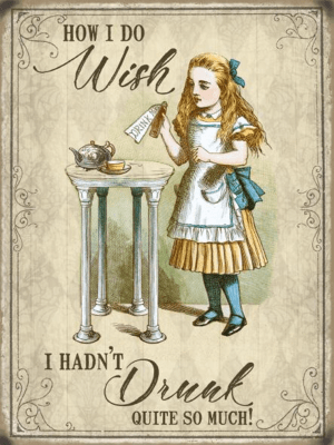 Alice in Wonderland - Wish I hadn't drunk so much