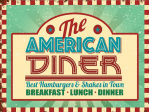 American Diner Metal Sign