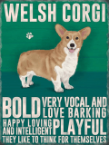 Corgi Metal Wall Sign