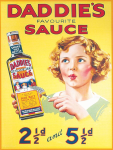 Daddie's Sauce Metal Wall Sign