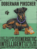 Doberman Metal Wall Sign