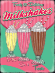 Frosty & Delicious Milkshakes Metal Wall Sign