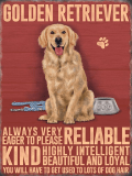 Golden Retriever Metal Wall Sign