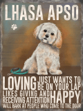Lhasa Apso Metal Sign