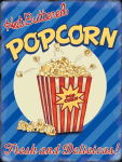 Popcorn Vintae Metal Wall Sign