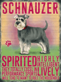 Schnauzer Metal Wall Sign