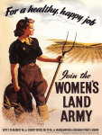 Women's Land Army Metal Wall Sign